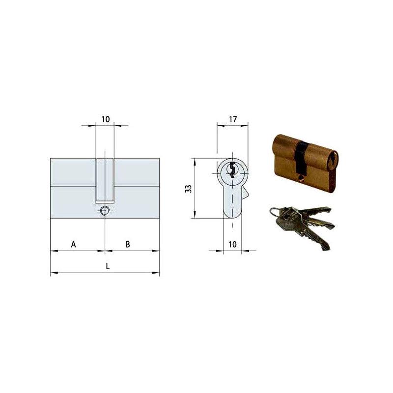 Cilindro Inf. 59,0-26,5-32,5 Sx 0G300-06-0 Cisa
