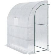 Serra da giardino con ripiani 3 livelli ¨C Minimal ¨C bianco 200x100x215 cm