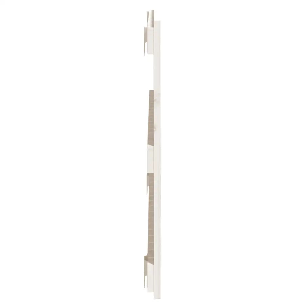 Testiera | Testata da Parete Bianca 108x3x60 cm in Legno Massello di Pino