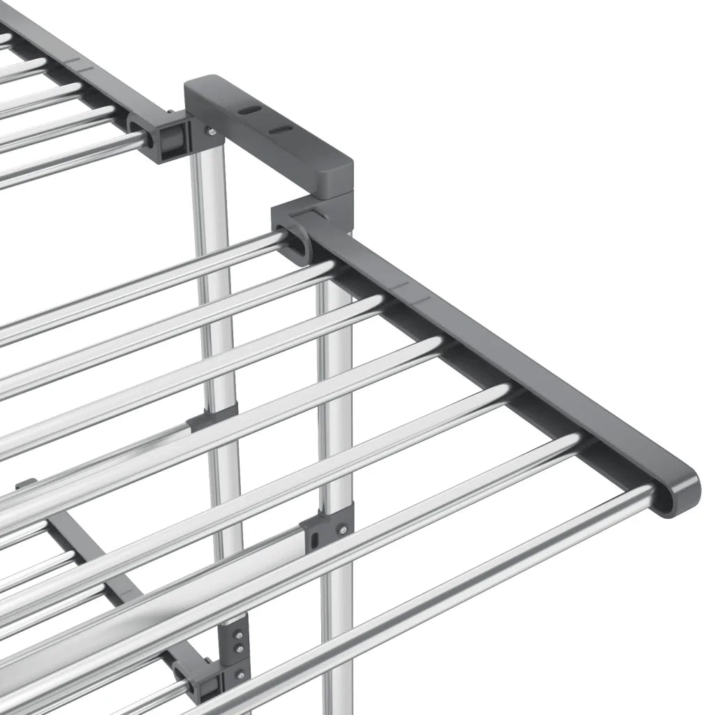 Stendibiancheria a 3 Livelli con Ruote Argento 60x70x129 cm CFW6171812