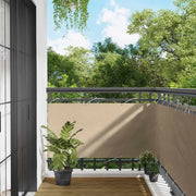 Schermo da balcone-Pannello per balcone Beige 75 x 200 cm Oxford alu rivestito in PU