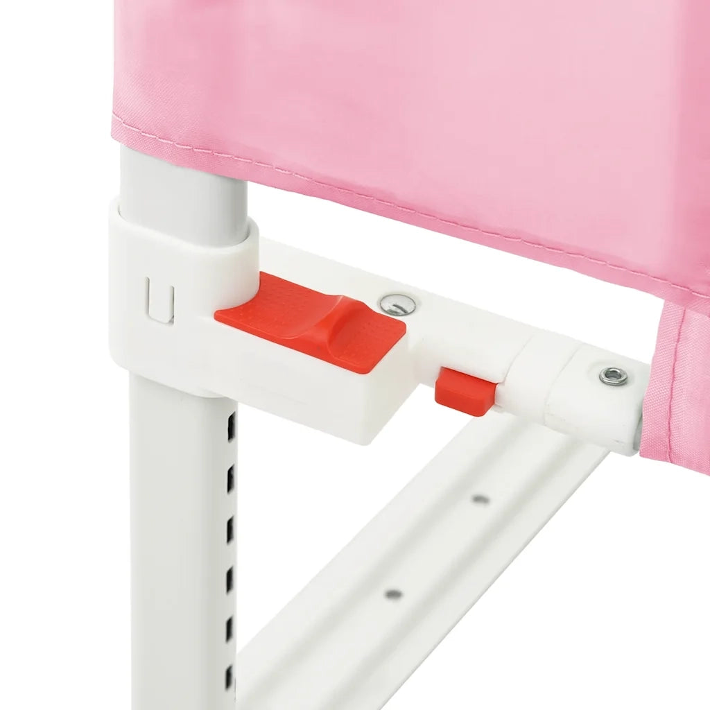 Sponda Letto di Sicurezza per Bambini Rosa 140x25cm in Tessuto CFW4473345