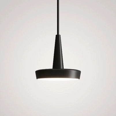 Baby Lampada a sospensione a LED in alluminio pressofuso nero, design moderno con dimmerazione TRIAC, CRI 90, luce calda 3000K, ideale per interni