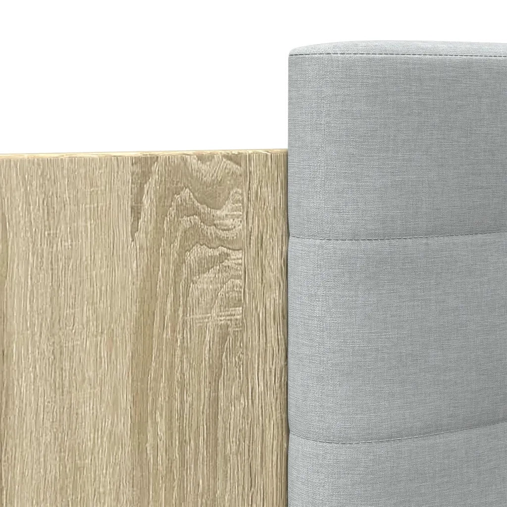 Giroletto Testiera-Struttura Letto Rovere Sonoma 120x200 cm Legno Multistrato 777925