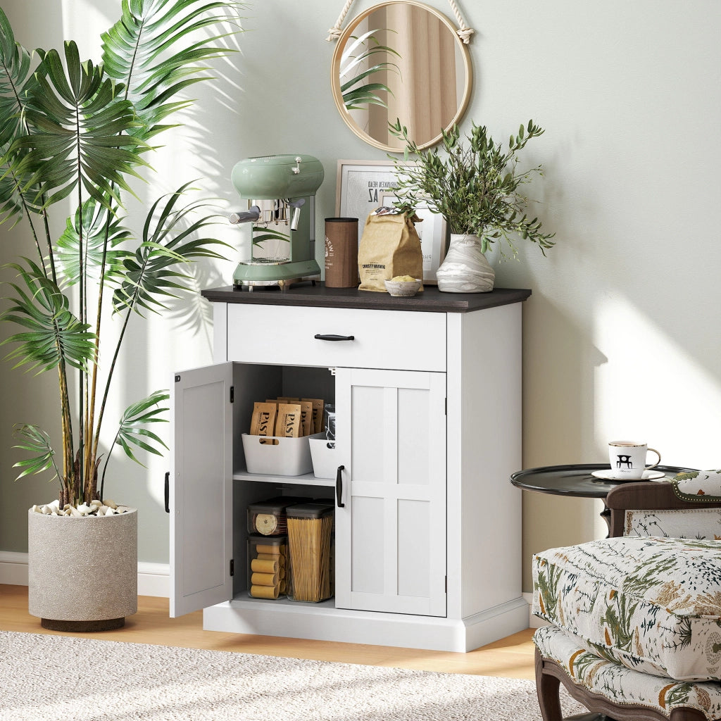 Armadio battente ¨C zephmum ¨C Bianco 75.2x40x91.5 cm
