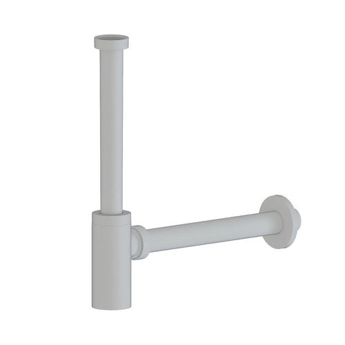 SIFONE TONDO IN ABS PER LAVABO- 11/4 Bianco Opaco- GOPLA- pezzi 1