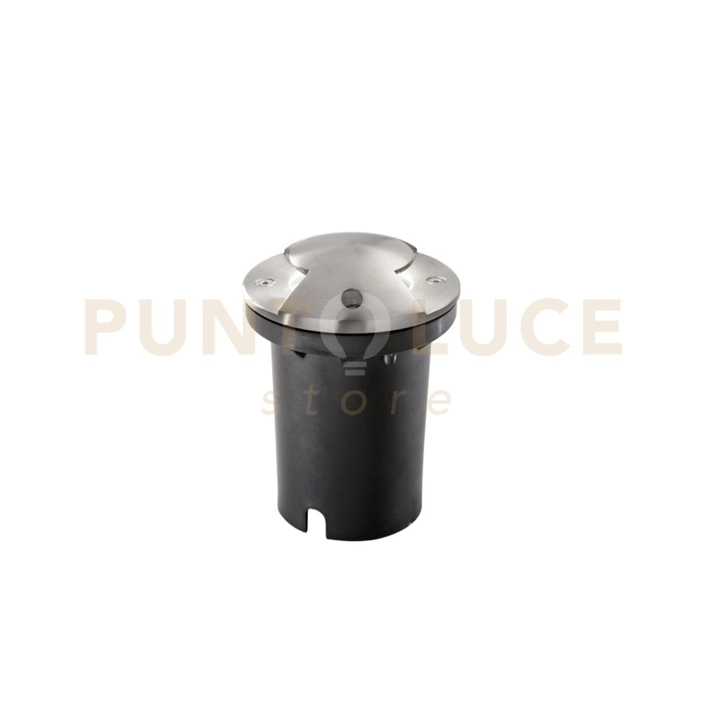 FARO CARRABILE A INCASSO HUMMER ACCIAIO 1 LUCE ATTACCO GU10 2 FASCI DI LUCE IP67 10,5X14,4CM