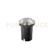 FARO CARRABILE A INCASSO HUMMER ACCIAIO 1 LUCE ATTACCO GU10 2 FASCI DI LUCE IP67 10,5X14,4CM