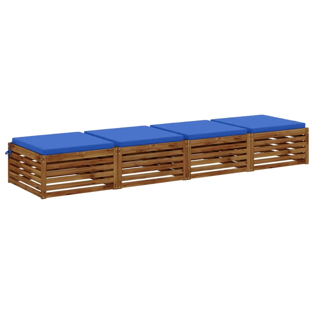 Cuscini per Sedia in 4 Pezzi SOEST 4 pz 100% Poliestere 945024