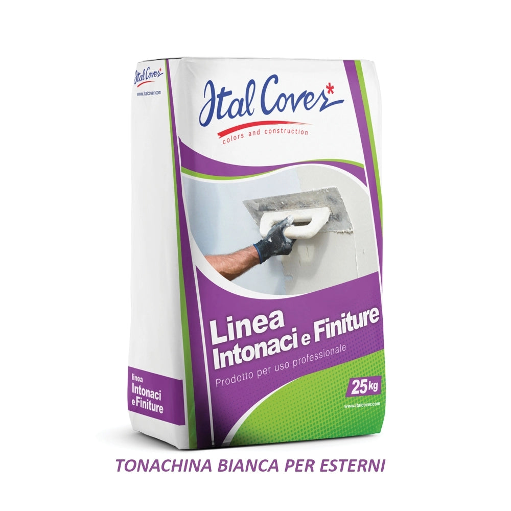 TONACHINA 25KG BIANCA PER ESTERNI