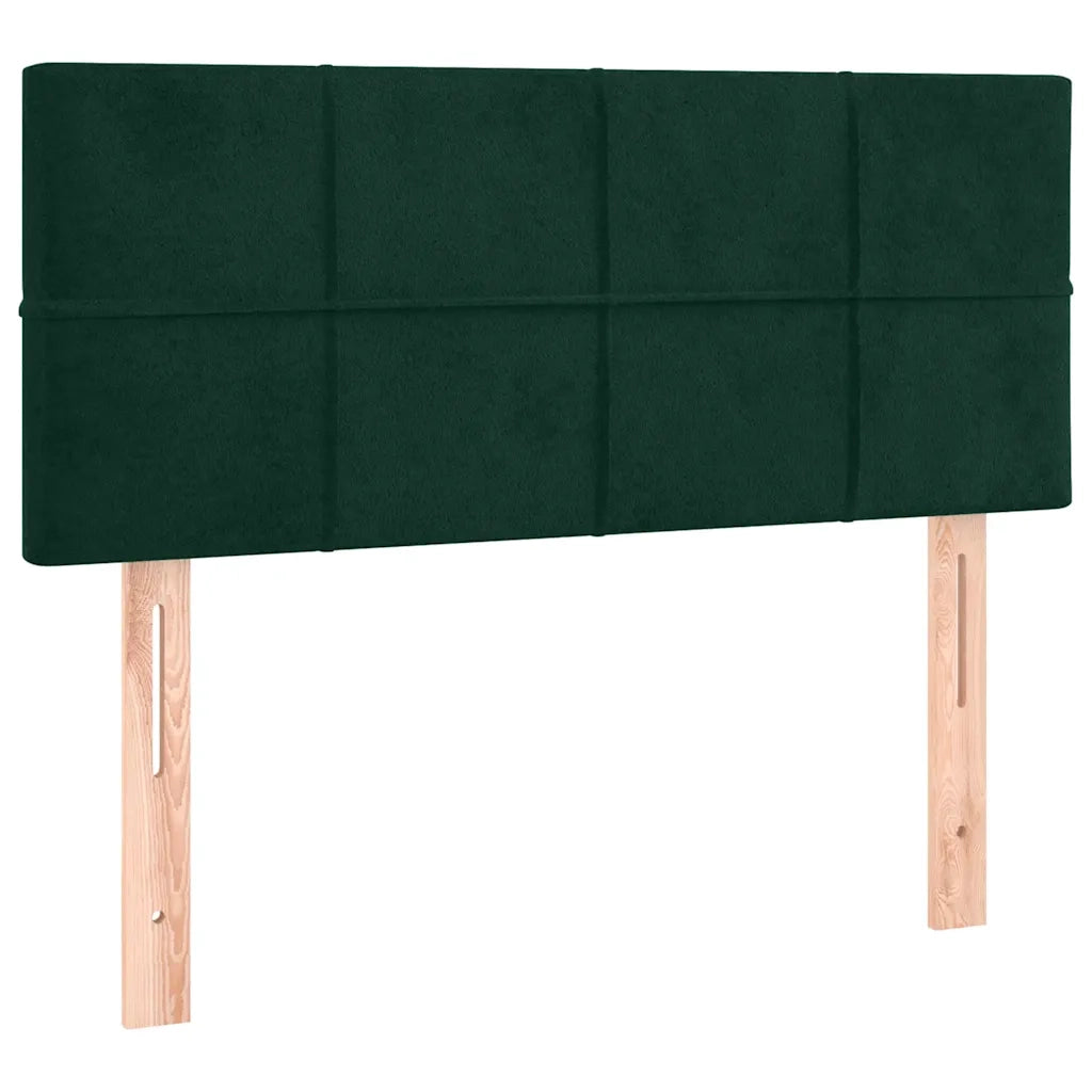Testiera Verde Scuro 100x5x78/88 cm in Velluto 346043