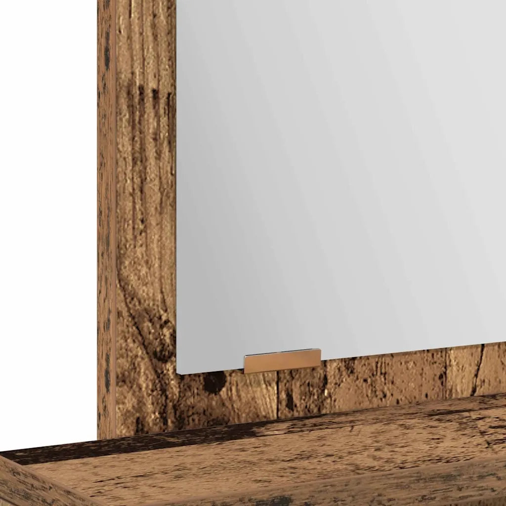 Toeletta | Tavolo da Trucco con cassetto Legno vecchio 50 x 41 x 140 cm