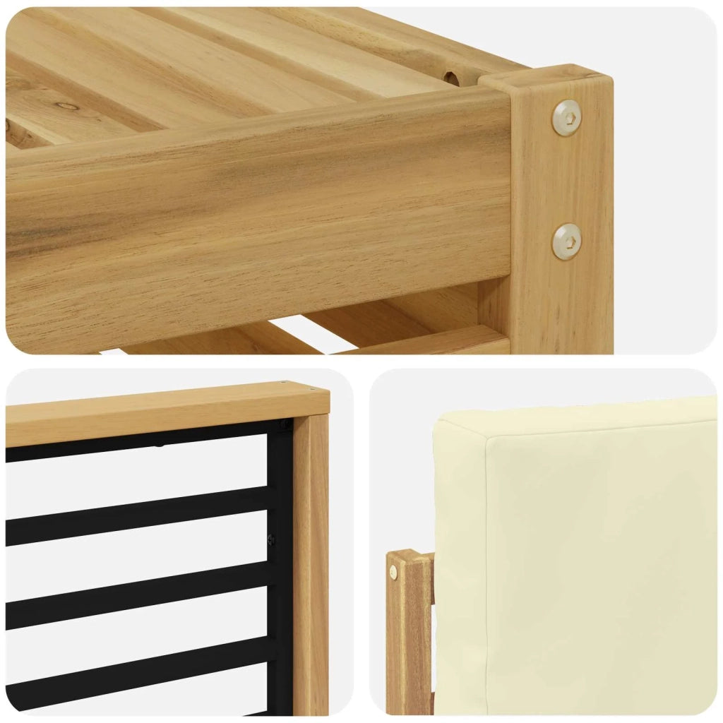 Set divani Legno di Acacia Massello 3391405