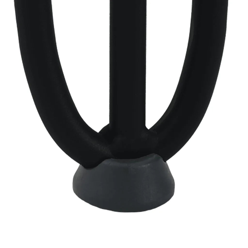 Gambe a forcina per tavoli consolle 4 pz Nero 72 cm Acciaio massiccio 4012444