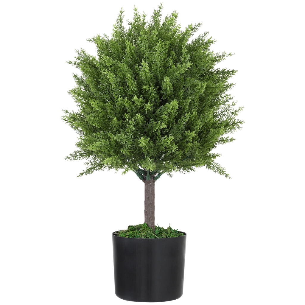 Albero Cedro Finto con Vaso ¨C Zephmum ¨C Verde 55 cm