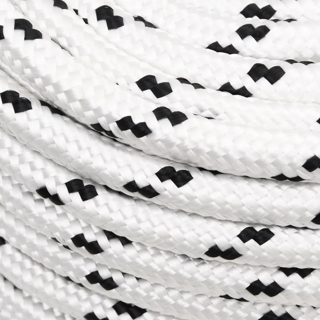 Corda | Fune Intrecciata per Barca Bianca 14 mm x 100 m Poliestere
