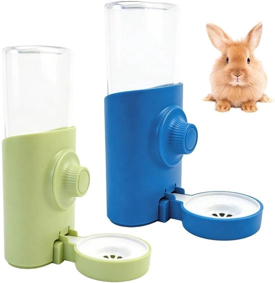 Dispensatore automatico per animali da compagnia - 2 pezzi - 600 ml - Materiale ecologico in plastica/sostanza metallica resistente all'usura