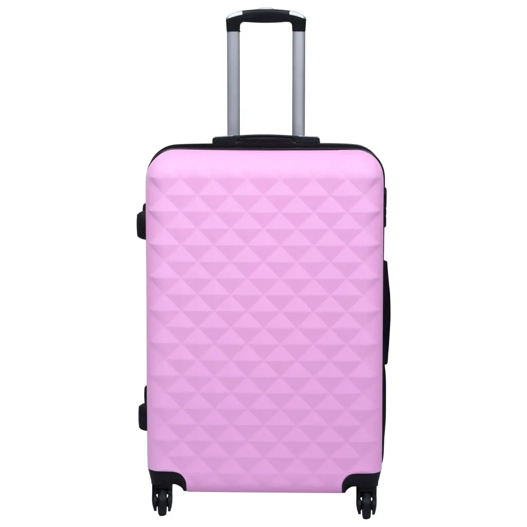 Set Valigie Trolley a Custodia Rigida 2 pz Rosa in ABS 92429