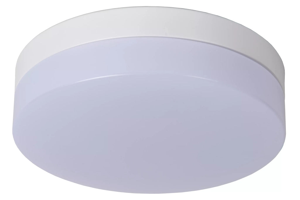 Plafoniera bagno tonda 23cm LED 12W bianca Lucide Biskit