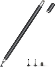 Stilo per tablet 2 in 1, compatibile con tutti i tablet e smartphone, Adatto per iPhone, iPad, Samsung, Lenovo, Surface, Huawei, Xiaomi, Android, iOS, ecc. (Nero)