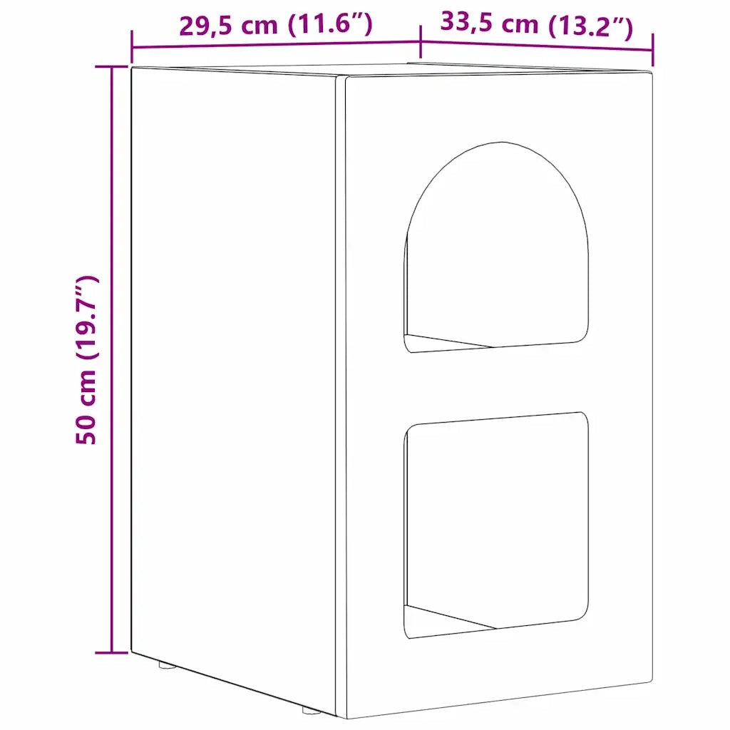 Comodino | Armadio da Notte | Mobiletto da notte Bianco 29.5 x 35 x 50 cm Legno multistrato
