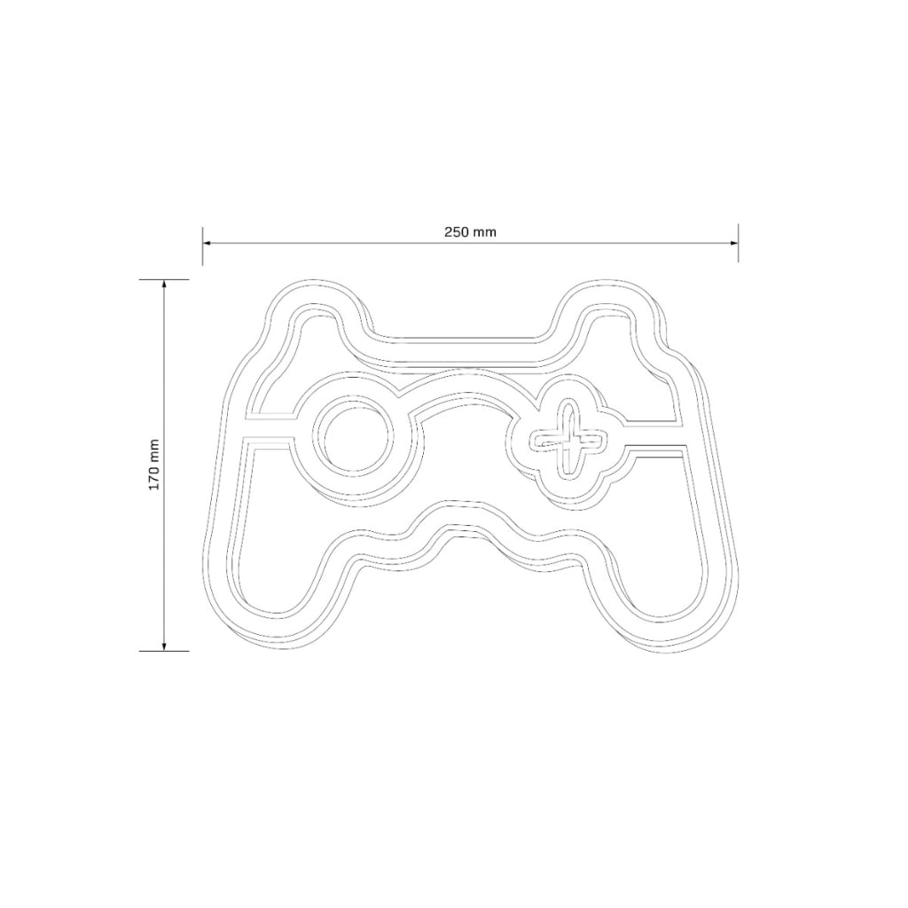 Applique neon bimbi Gamepad LED 3W USB/batterie Polux