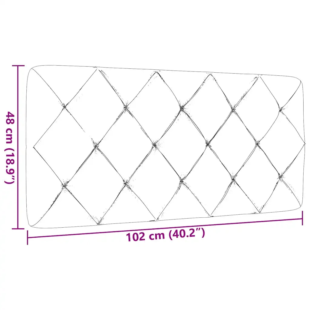 Cuscino Testiera Tortora 100 cm in Tessuto 4019209