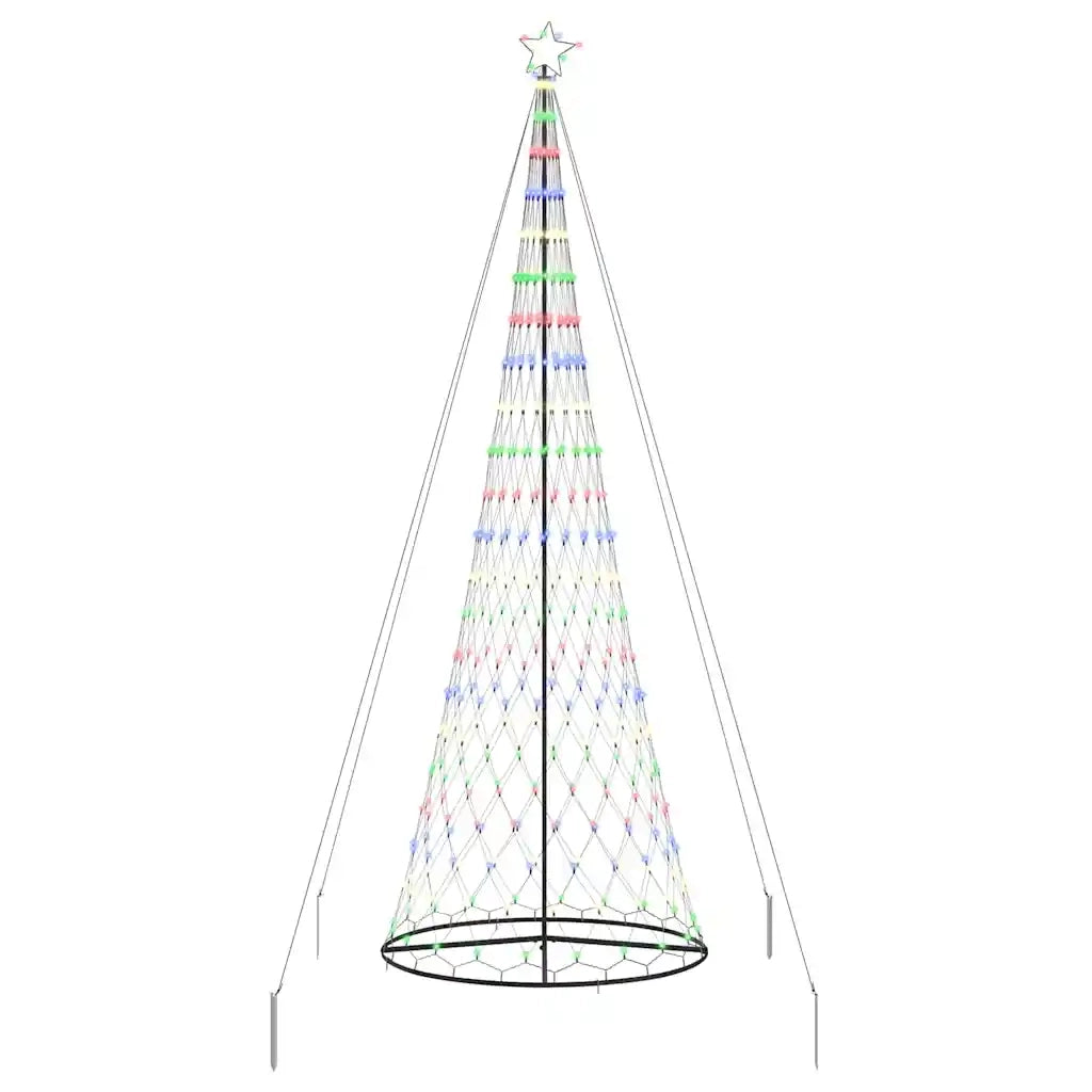 Albero di Natale | Decorazioni natalizie LED con 455 LED Multicolore 399 cm Metallo