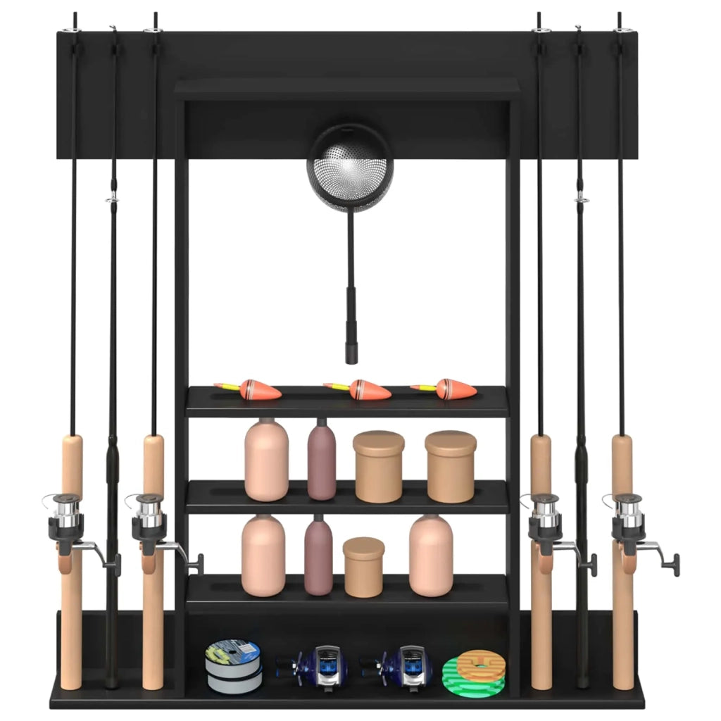 Supporto per canna da pesca da parete Legno ingegnerizzato 3429717