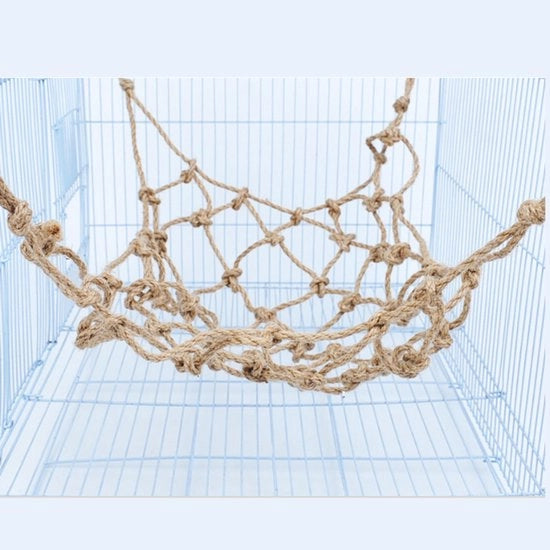Accessorio per uccelli - Sedia e giocattolo da appendere per pappagalli e pizzicotti | Dimensioni: 35 x 28 cm