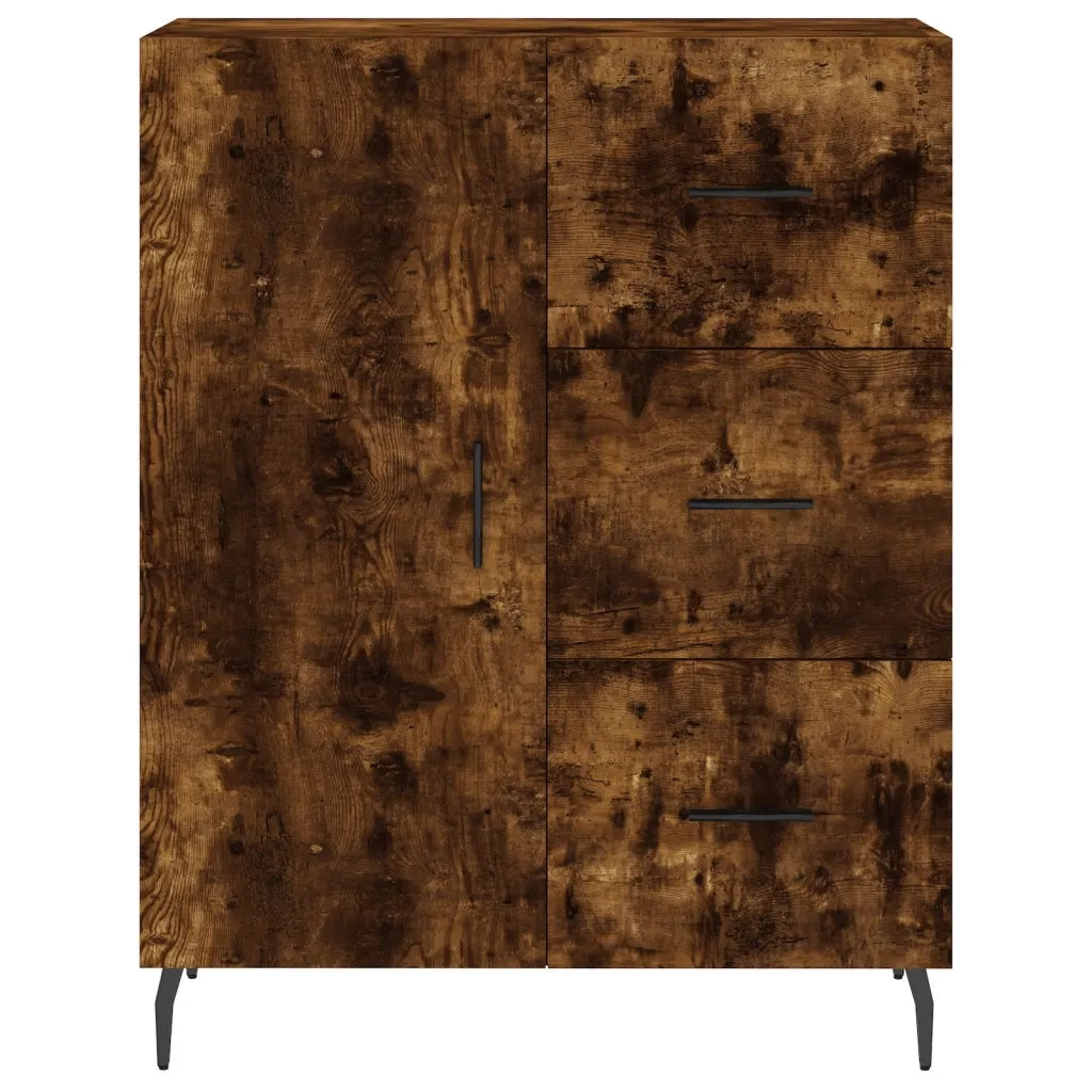 Credenza-Buffet-Armadio da cucina Rovere Fumo 69,5x34x90 cm in Legno Multistrato 186908