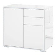 Armadio con ante e cassetti ¨C zephmum ¨C bianco 79x36x74