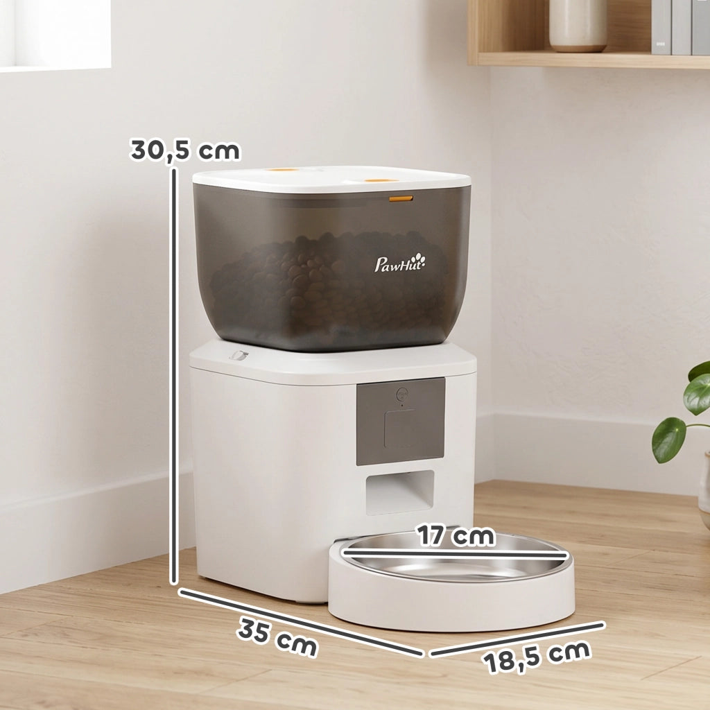 Dispenser automatico cibo per gatti ¨C Minimal ¨C 4 litri, grigio