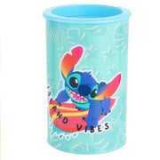 Trade Shop - Temperamatite Rotondo A 2 Fori Stitch Con Serbatoio Per Scuola Casa Bambini 961242 -