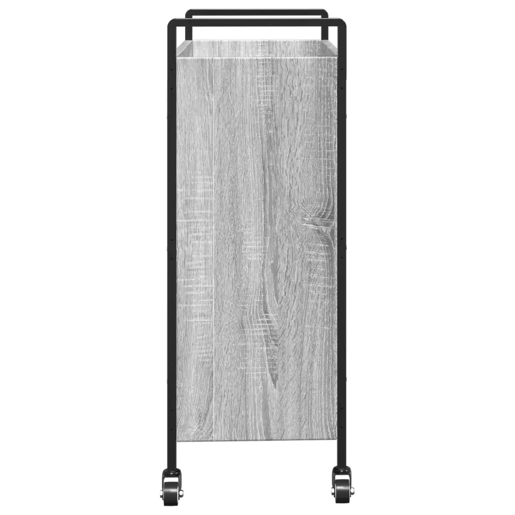 Carrello da Cucina-Scaffale per Cucina Grigio Sonoma 70x30x82 cm Legno Multistrato