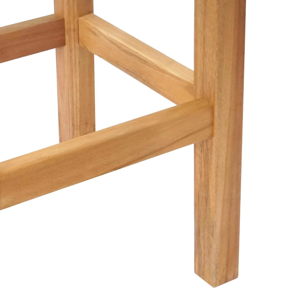 Sgabello da bar 2 pcs Marrone Legno di teak solido 42030009