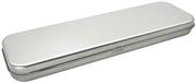 Pennenholder per scuola - contenitore metallico - 21 x 6 cm
