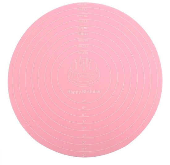 Matte da forno in silicone resistente al calore - 30 x 30 cm - Rosa - Duraturo e sicuro - Mat di impasto
