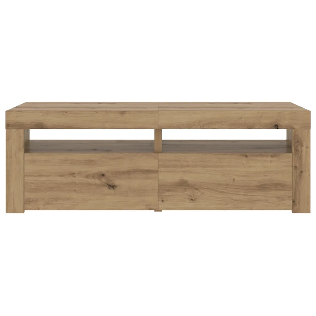 Mobile Porta TV con LED-Mobile per TV-Credenza TV Artigianale 120x35x40 cm Multistrato 803023