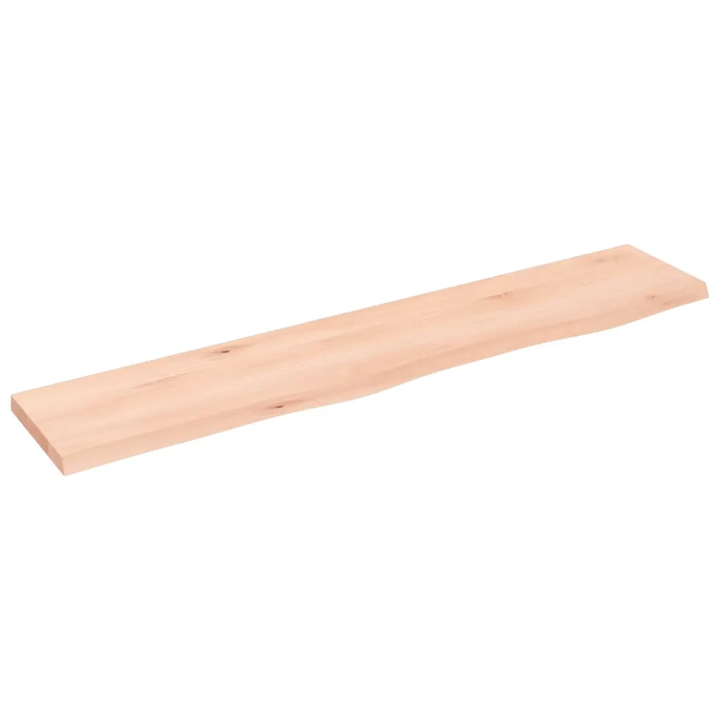 Mensole Parete | Scaffale a Parete | Ripiano a Parete 100x20x2 cm Legno Massello Rovere Non Trattato