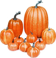 Decorazione di Tavola per Autunno e Halloween Set di Finte Zucche - Decorazione per Tavola di Autunno e Halloween Gele