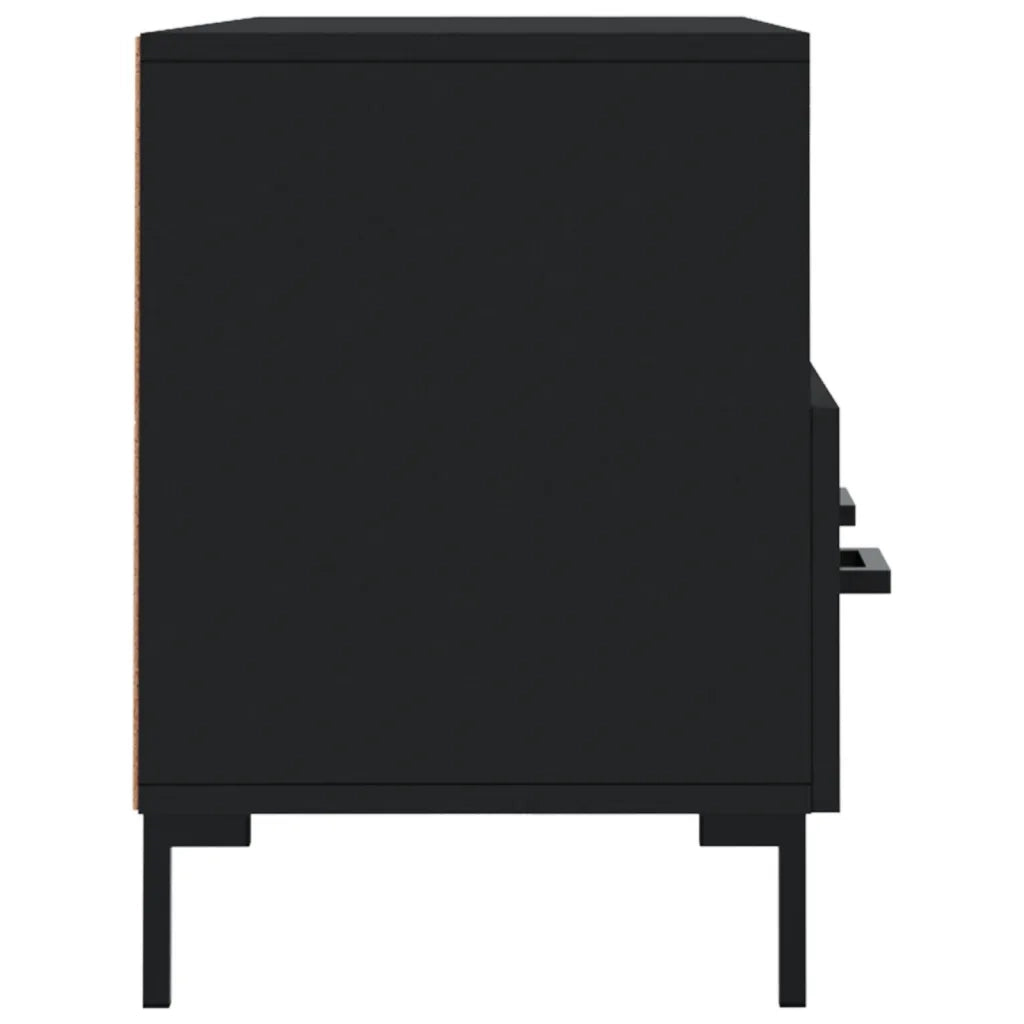 Mobile Porta TV-Mobile per TV-Credenza TV Nero 102x36x50 cm in Legno Multistrato 864332