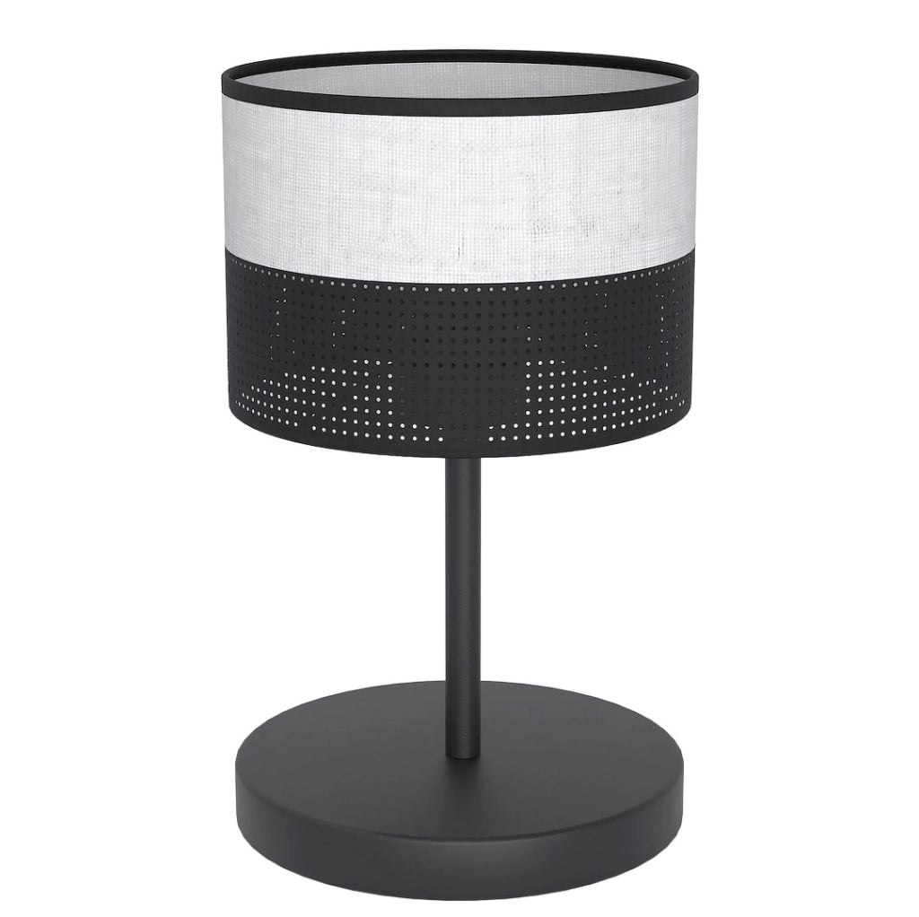 Lampada da tavolo KARBON traforata nera 1xE27 Emibig