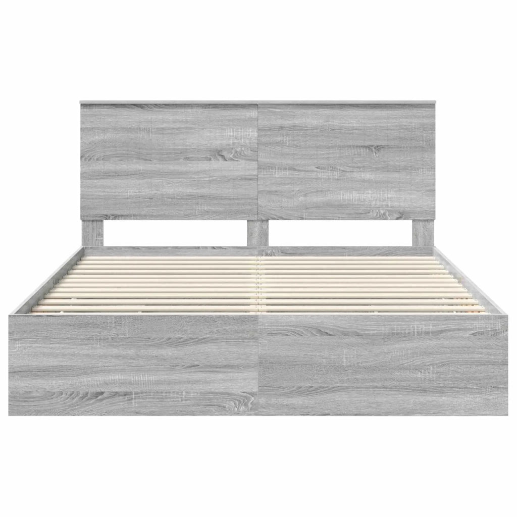 Struttura del letto con cassetto Grigio Sonoma 160 x 200 cm 3411101