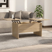 Tavolino Salotto Rovere Sonoma 80x50x42,5 cm Legno Multistrato 809731