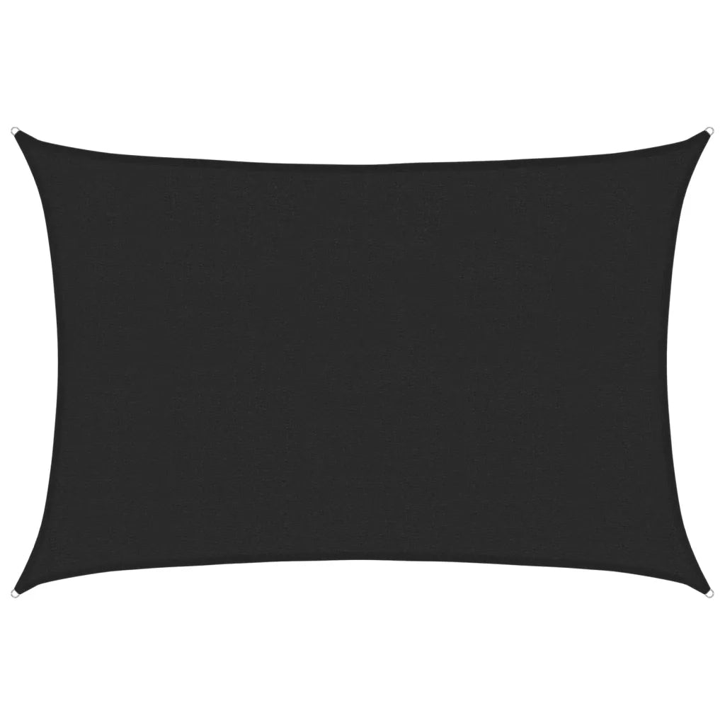 Vela Parasole-Telo Ombra-Vela Ombreggiante 160 g/m2 Nera 2,5x3,5 m in HDPE