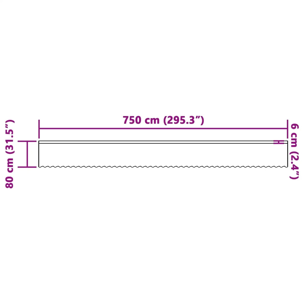 Tenda in Pizzo con tende Floreale Bianco 80 x 750 cm Poliestere 4107943