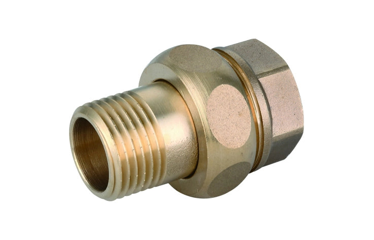 RACCORDO DIRITTO MF 3 PEZZI OTTONE GIALLO IBP- 1/2- IBP- pezzi 1