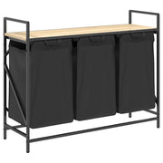Cesto per la Biancheria 3 Scomparti con Ripiano Rovere Sonoma CFW9227646