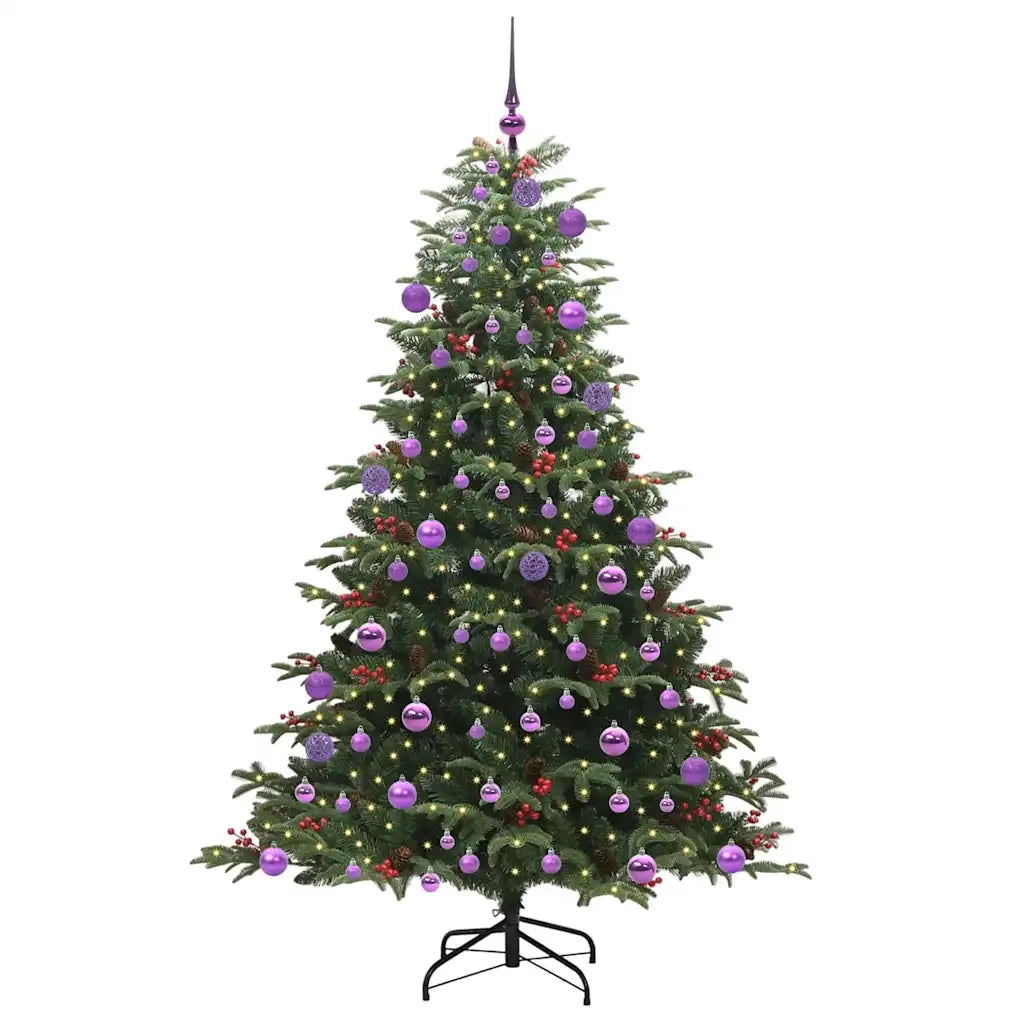 Albero di Natale artificiale con 300 LED Verde 180 cm 3395556